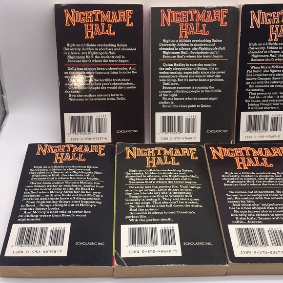 Nightmare Hall 7 Book Lot Diane Hoh Vintage Young Adult Fiction Thriller Horror - Picture 7 of 13